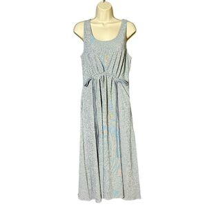 NWT Athleta Echo Midi Sleeveless Traveler’s Dress Large Grey